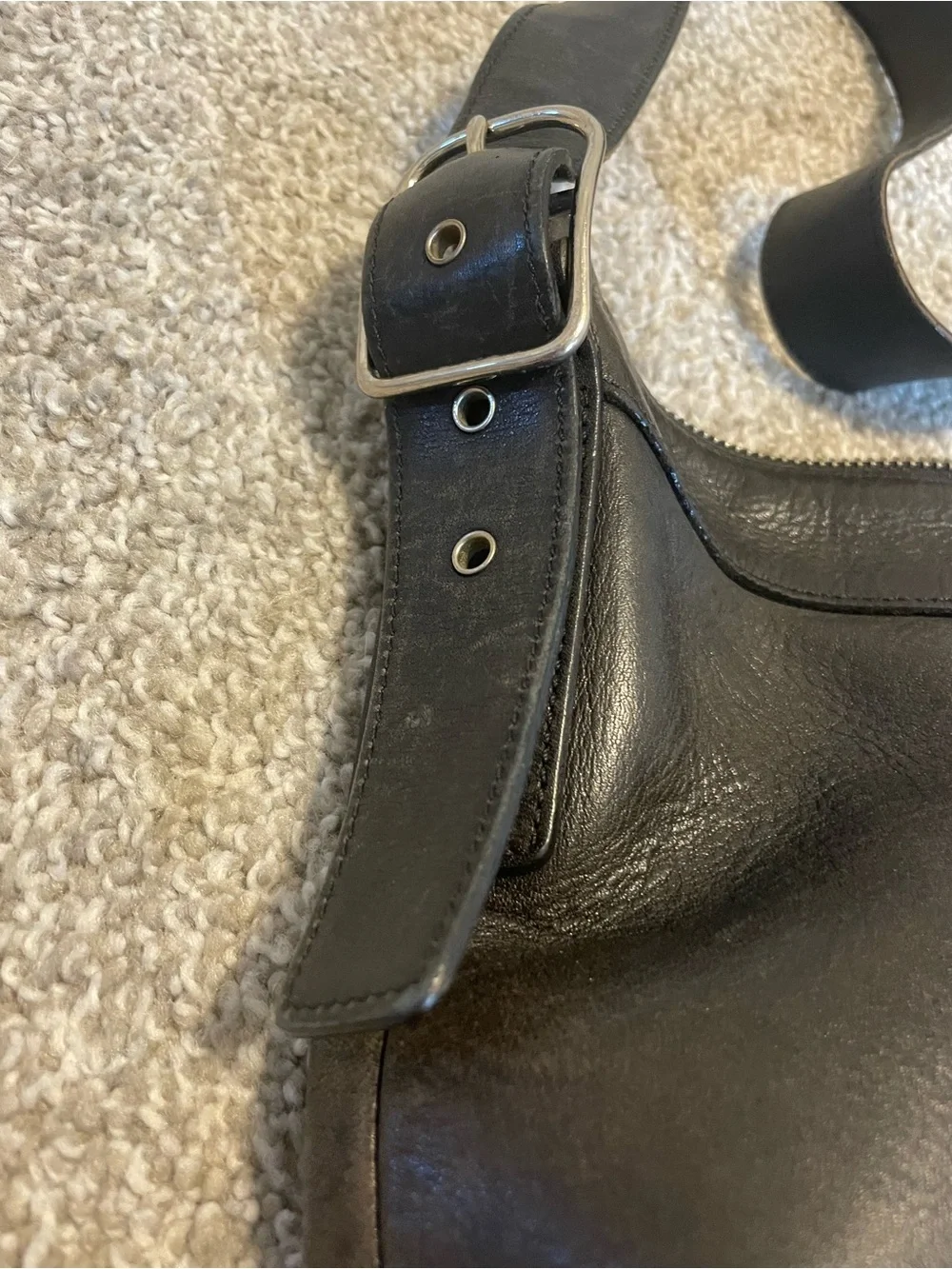 Vintage Black Leather Coach Legacy Bag